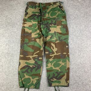 US Military Pants Mens Medium Short Trousers Hot Weather Woodland Camo Combat